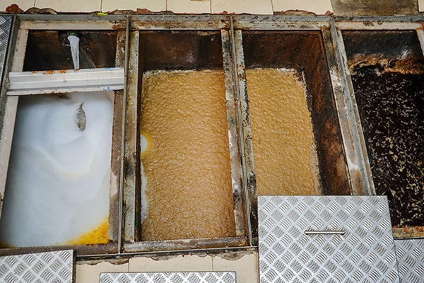 signs that your grease trap needs maintenance include slow-draining sinks, foul odors, and grease buildup in your drains